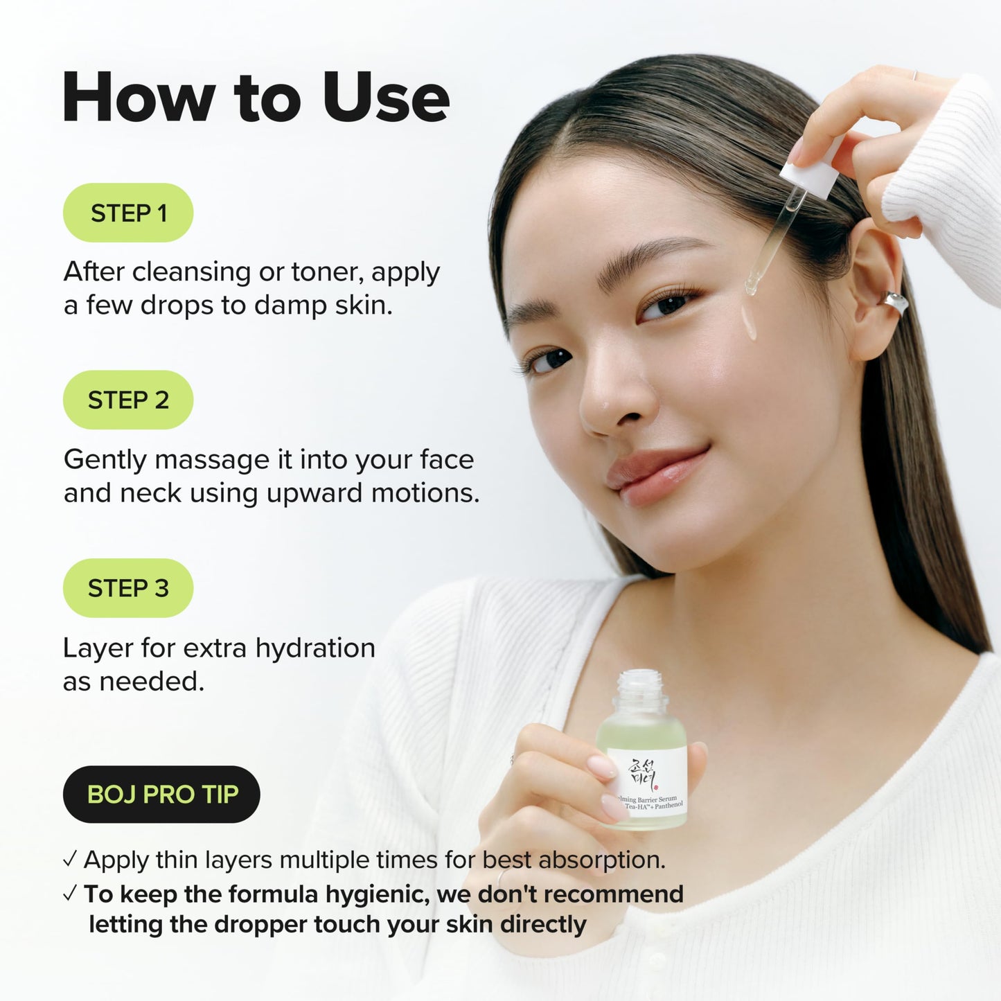 Beauty of Joseon Calming Barrier Serum Green Tea-HA™ + Pathenol | Daily Korean Skincare for Dry and