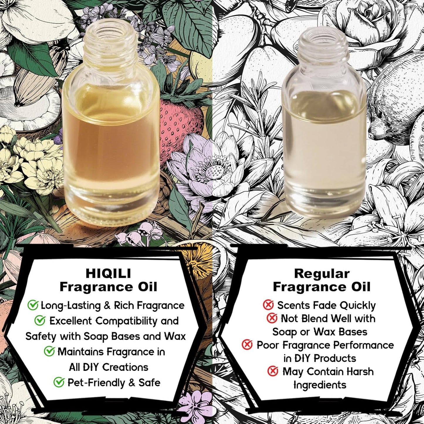 HIQILI Nectar Water Fragrance Oil for Diffuser, Jasmine & Osmanthus Scents, Candle, Soap, Perfume Making, White Floral Long Lasting Aroma - 5.07 Fl Oz