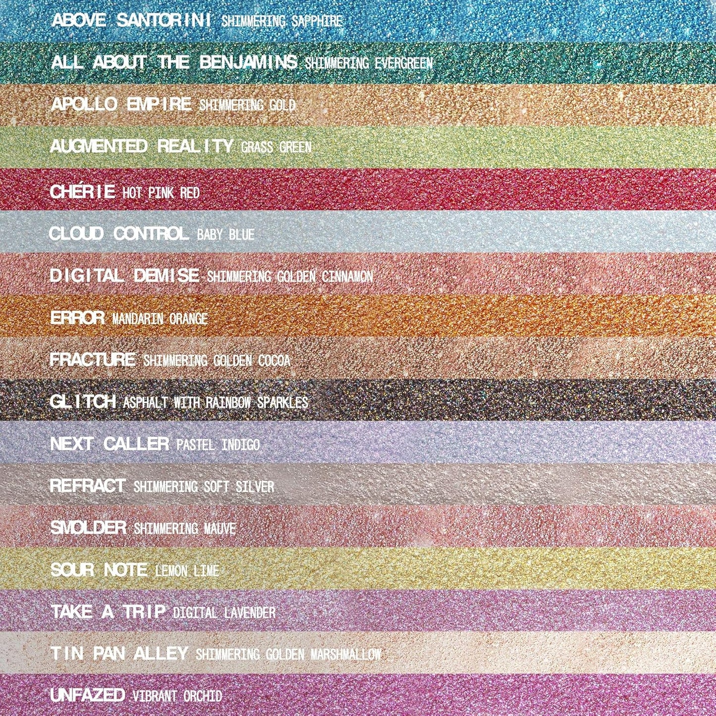 About-face Fractal Glitter Eye Paint Above Santorini – Smudge-Proof, Long-Lasting Liquid Eyeshadow – Intense Sparkle with Mousse Texture – Vegan, Cruelty-Free – 0.13oz (Sapphire)