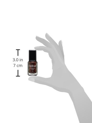 LONDONTOWN lakur Nail Polish - Chip-Resistant, Non-Toxic, Conditions & Hydrates Nails | Glittery Metallic Red Shimmer, Cockney Glam, .40 fl oz