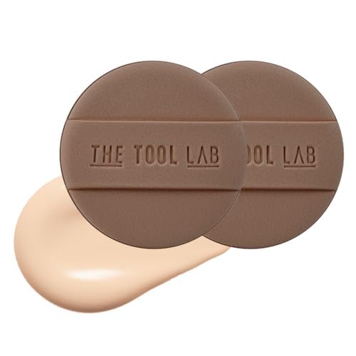 THE TOOL LAB Long-lasting Tension Puff (Glow type, Round) - Korean Olive Young Makeup Puff Sponge