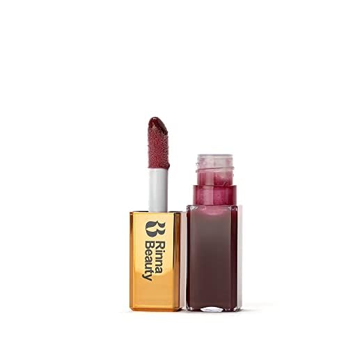 Rinna Beauty Larger Than Life Lip Plumping Oil - Filthy Rich - Moisturizes & Hydrates Lips - Natural Plumping Over Time - Vegan, Cruelty-Free, & Paraben-Free 0.3 Fl Oz