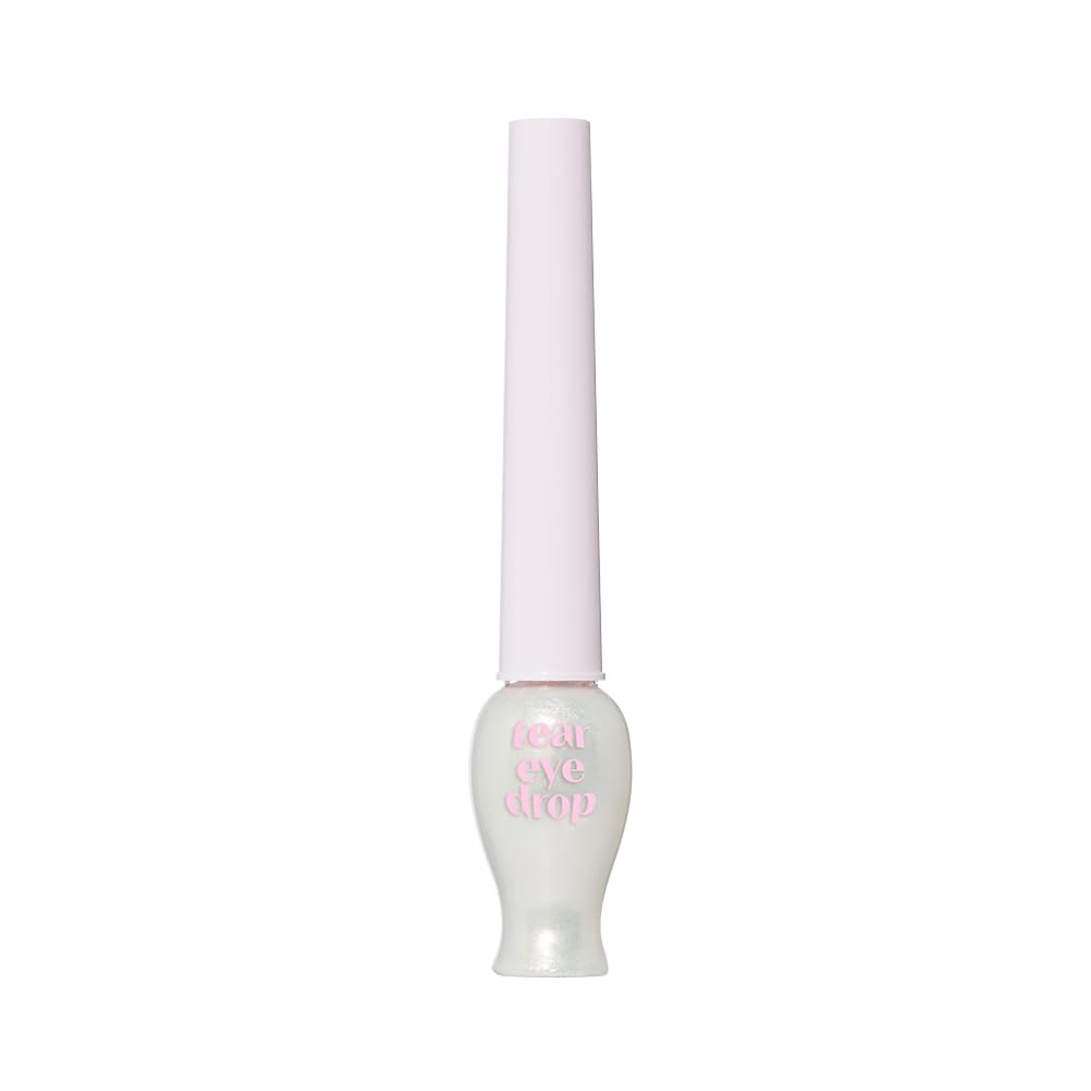 ETUDE Tear Drop Eyeliner, Crystal & Opal Glitter, Smudge-Proof Sparkle, Long-Lasting Formula, All