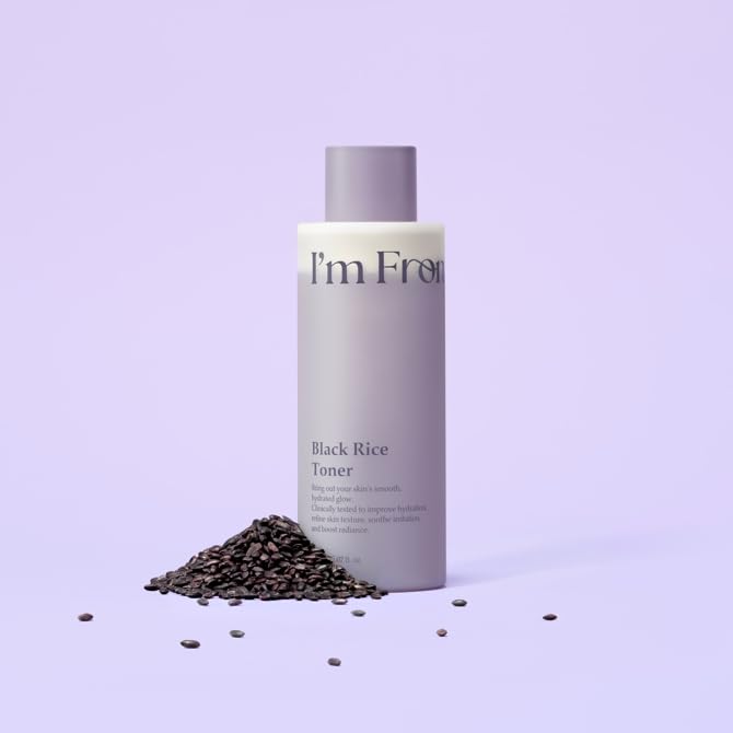 I'm from Black Rice Toner for Oily Skin, Sebum Control Toner, Lightweight, Niacinamide, Panthenol