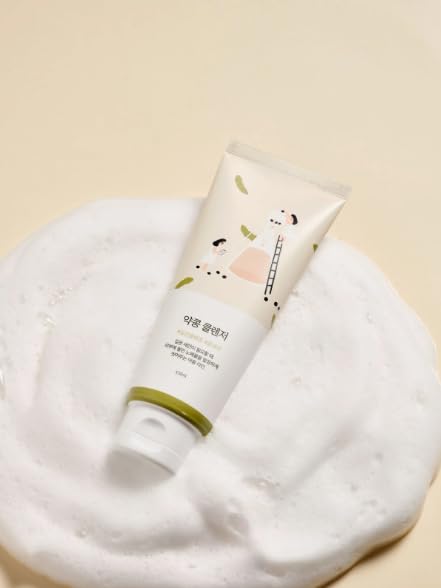 ROUND LAB Soybean Nourishing Cleanser | Scrub foam cleanser, Gentle exfoliation, Remove blackheads