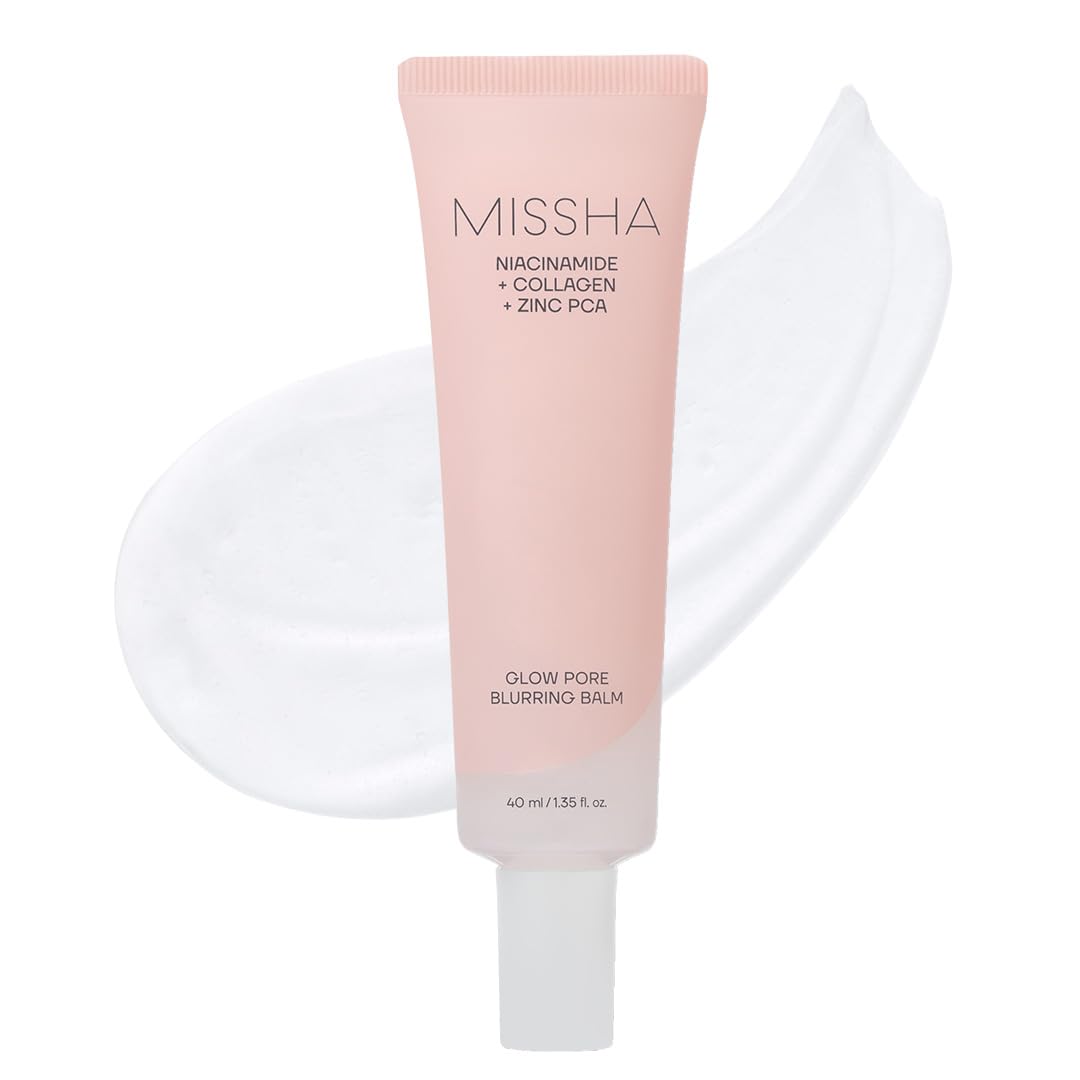 MISSHA Glow Pore Blurring Balm Primer for Face, Hydrating Base 1.35 oz