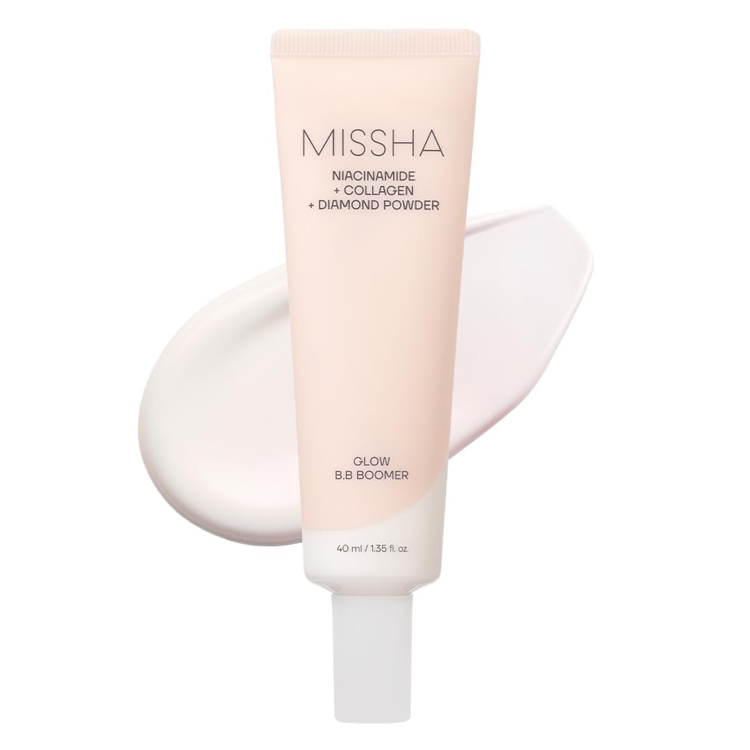 MISSHA M BB Boomer Face Primer, Korean Dewy Glow Makeup Base 1.35 oz