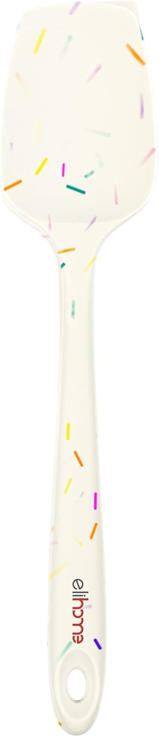 Elihome Skinny Silicone Spoonula - Non-Stick Heat Resistant Silicone Scraper Spatula for Mixing