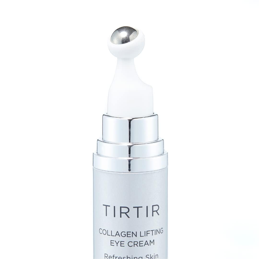 TIRTIR Collagen Lifting Eye Cream - Roller Applicator, Wrinkle Spot Treatment, Revitalizing