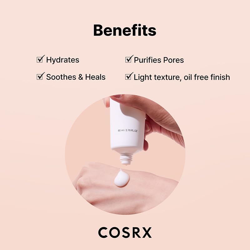 COSRX Acne Lightweight Soothing Moisturizer with Aloe Vera, 2.70 fl.oz