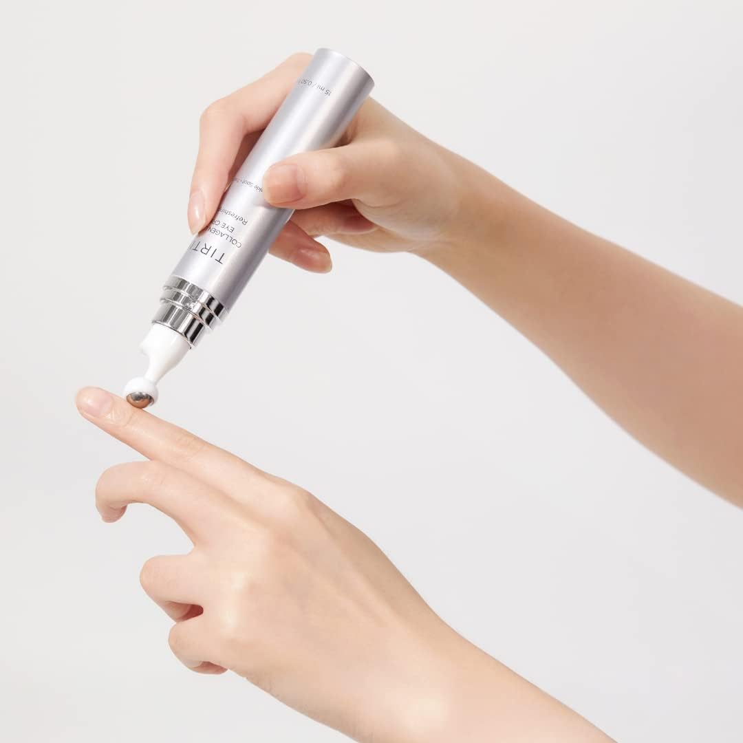 TIRTIR Collagen Lifting Eye Cream - Roller Applicator, Wrinkle Spot Treatment, Revitalizing