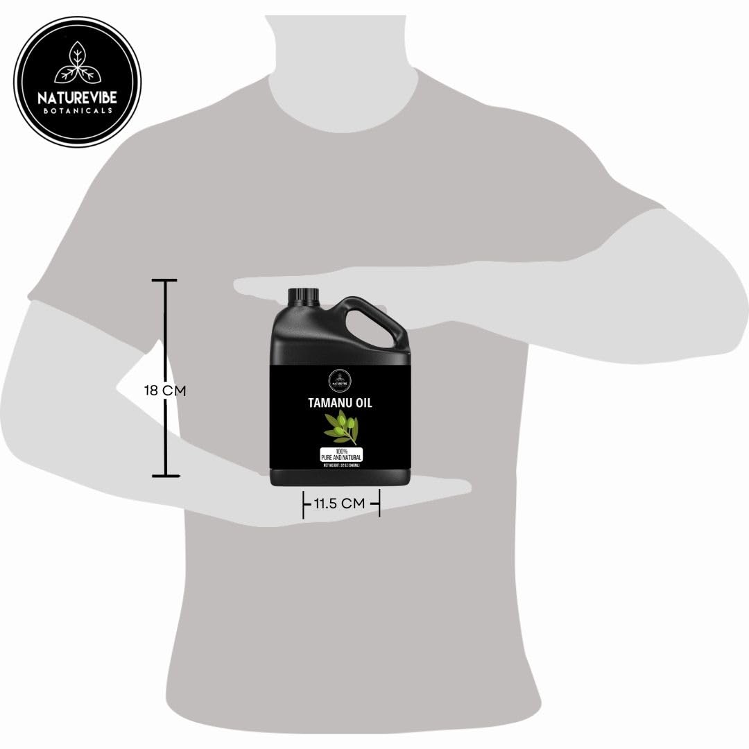 Naturevibe Botanicals Tamanu Oil 32 Ounces | 100% Pure and Natural | Great for Skin Care and Hair Care