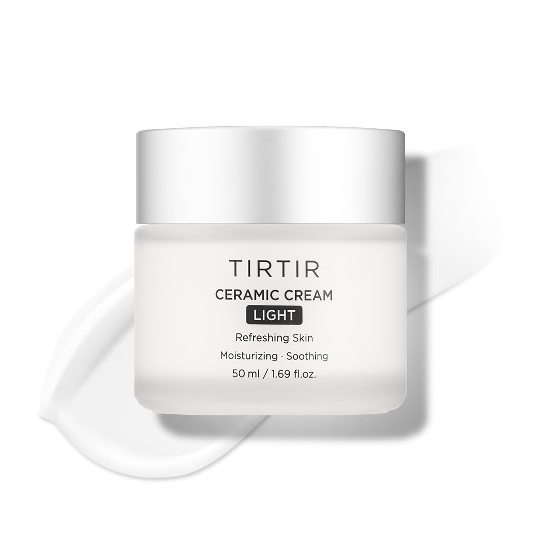TIRTIR Ceramic Cream Light | Deep moisturizer for Glass Skin, Polyglutamic acid, Centella Asiatica