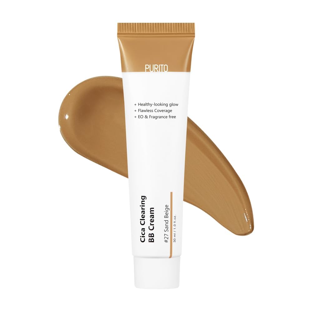 PURITO Cica Clearing BB #27 | Vegan Skin BB Cream In Sand Beige Tone