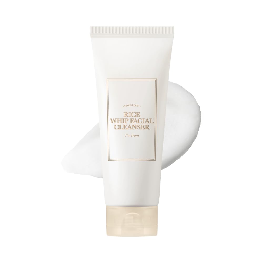 I'm from Rice Whip Facial Cleanser, low-pH Korean Rice Water Face Wash for sensitive, dry skin