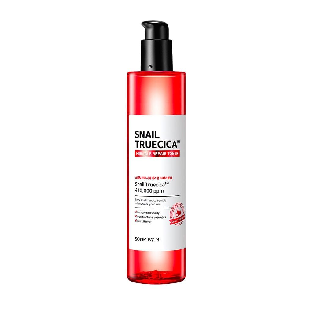 SOME BY MI Snail Truecica Miracle Repair Toner - 4.6Oz, 135ml - Made from Snail Mucin for Sensitive