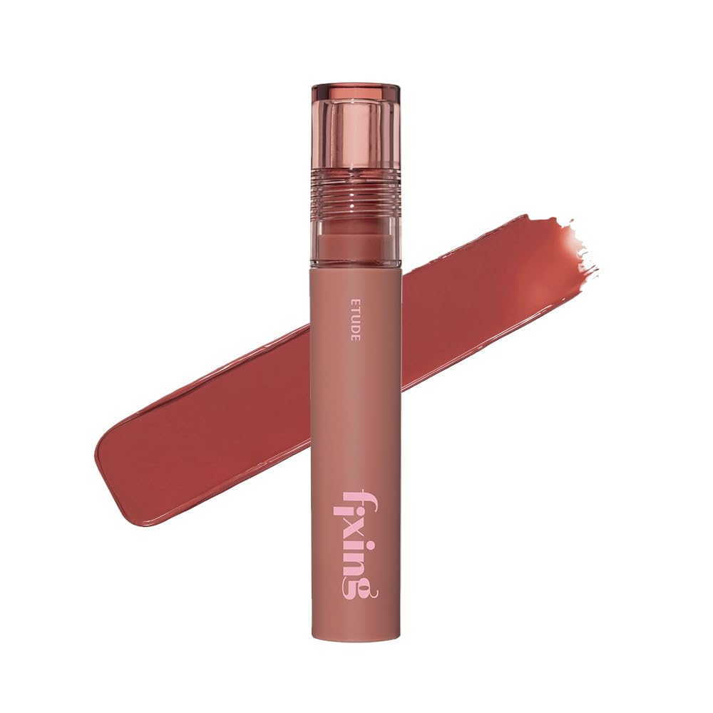 ETUDE Fixing Tint, #16 Baked Pecan, Matte Liquid Lipstick, Long-Lasting, 4g