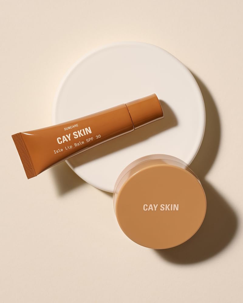 Cay Skin Deepwater Nourishing Lip Mask – Sleeping Mask for Overnight Repair & Hydration with Vitamin E + Shea Butter – Non-Sticky, Clear Formula in Signature Vanilla Brown Sugar Flavor – 0.7 oz