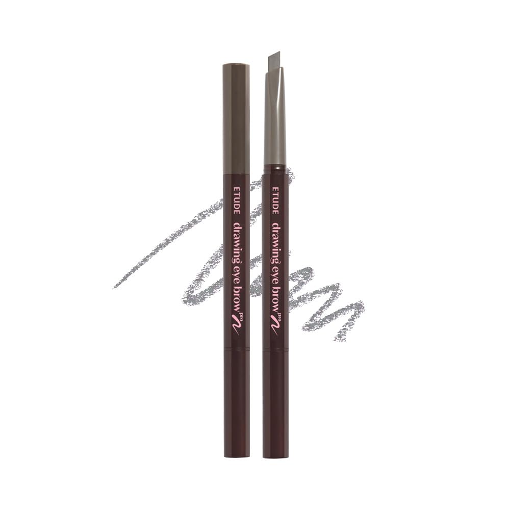 ETUDE Drawing Eye Brow Pro (Gray) Eyebrow Pencil for women, Microblading, Long Lasting, Soft