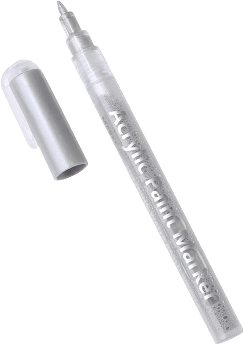 Nail Polish Pen, 1 PCS Nail Art Pen, Nail Pencil, DIY Drawing Painting Pen, for Nails DIY (Silver)