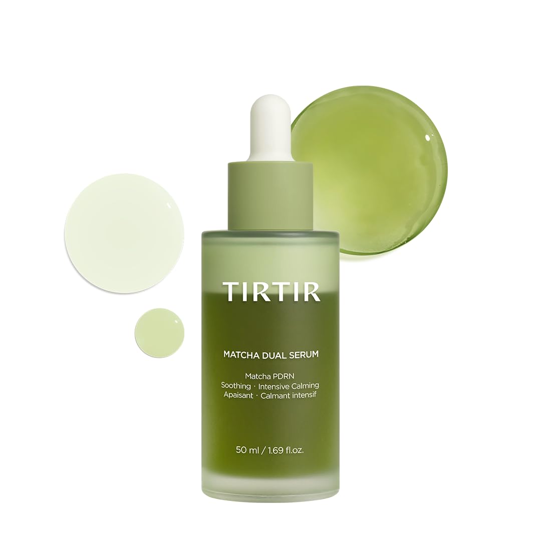 TIRTIR Matcha Dual PDRN Serum | Irritated Red Skin Relief & Glass Skin Glow with 20,000ppm Vegan
