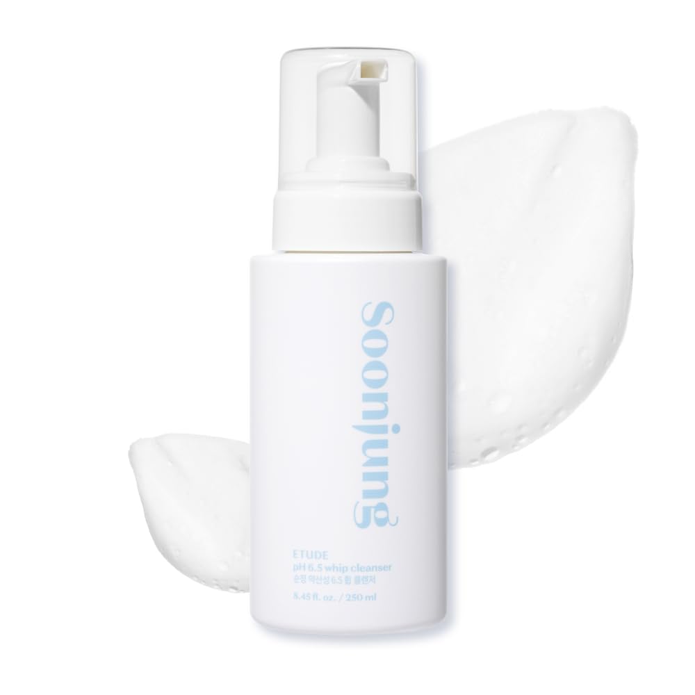 ETUDE SoonJung pH 6.5 Whip Face Cleanser Big Size, 8.45 fl oz