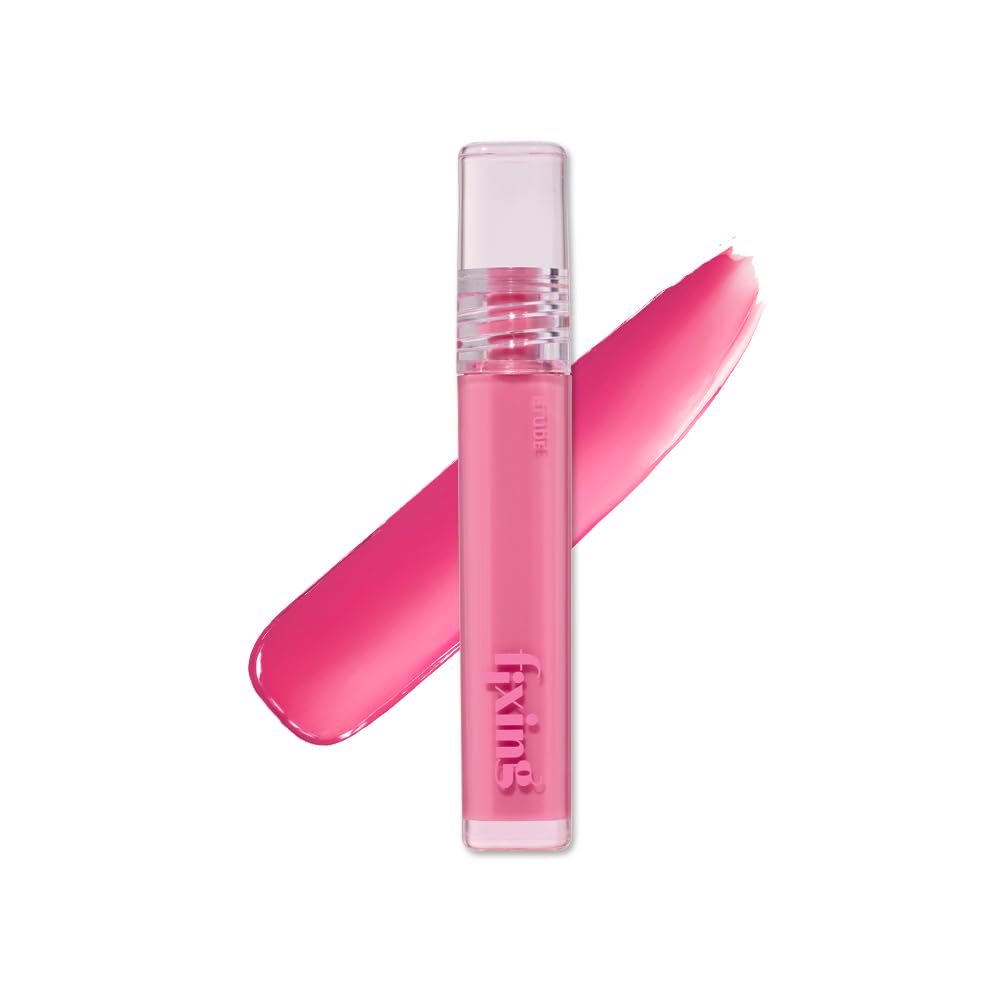 ETUDE Glow Fixing Tint #7 Cold Fuchia | Non-Sticky Glossy Shine Lip Stain | Fills up with