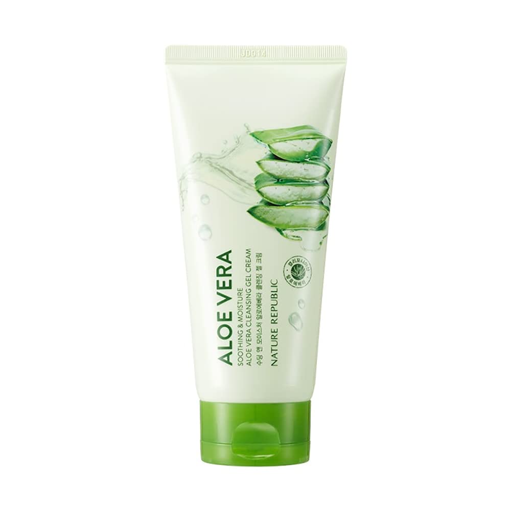 Nature Republic Soothing and Moisture Aloe Vera Cleansing Gel Cream, 5.07 fl oz