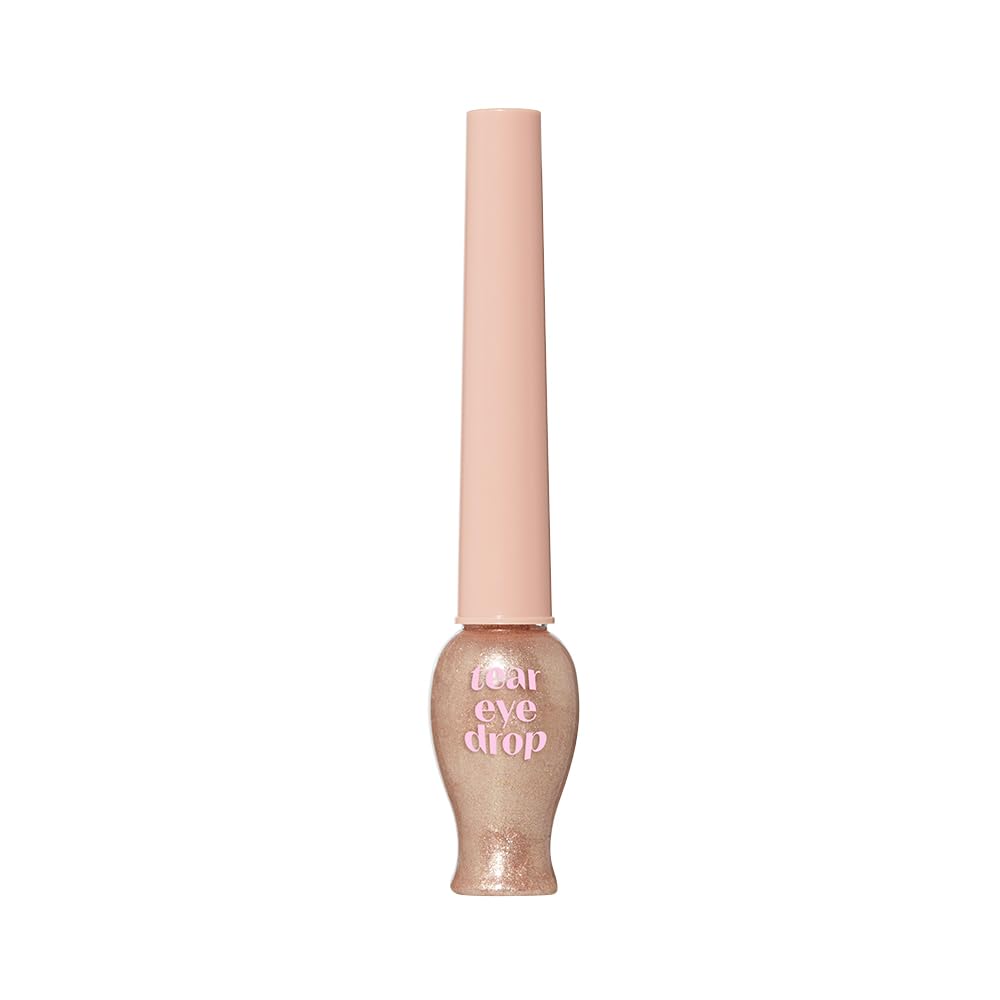 ETUDE Tear Drop Eye Liner #4 Sun Light (21AD) | Long-Lasting Liquid Glittering Eye Liner to Make