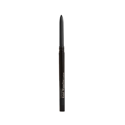 VASANTI Kajal Waterline Eyeliner Pencil - Long-lasting, Waterproof, Smudge-proof, Safe for Sensitive Eyes, Waterline Eye Liner - Opthalmologist Approved and Tested (Intense Black)