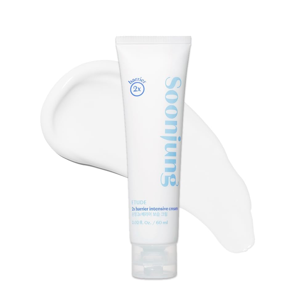 ETUDE SoonJung 2x Barrier Intensive Cream Light Texture | Vegan Korean Face Moisturizer for