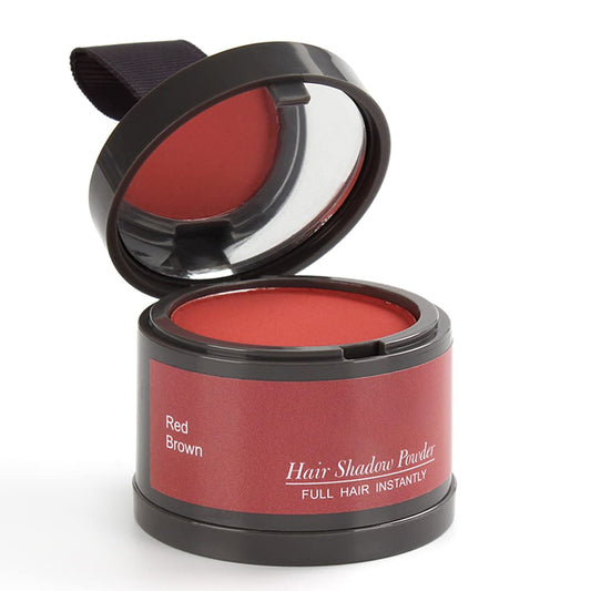 Hairline Powder (Red-Brown Bright) - Instantly Cover Gray Hair with Color Shadow, Touch-Up for Thin Hair 4g