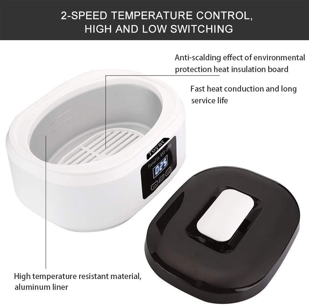 Paraffin Wax Machine for Hand and Feet，Touchscreen Paraffin Wax Warmer with 1.98lb Wax Moisturizing Paraffin Spa Wax Bath Kit, Large Capacity at Home for Smooth and Soft Skin（White）