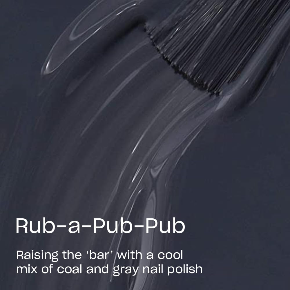 OPI Nail Lacquer Rub-a-Pub-Pub | Opaque Dark Gray Nail Polish