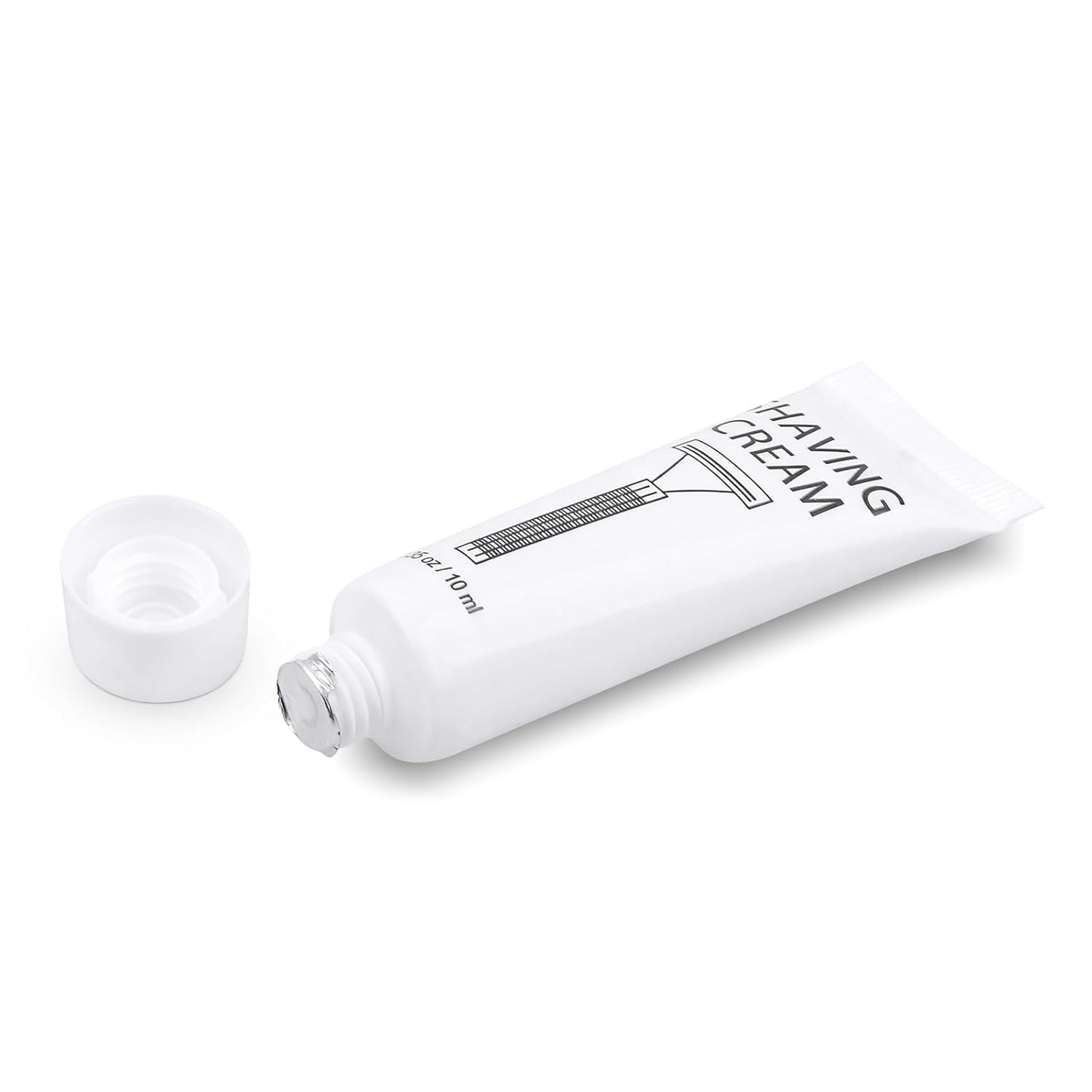 Pack of 100 Disposable Shaving Cream Bulk, Individually Wrapped, 10g/0.35 oz, Travel Size Hotel Toiletries Amenities