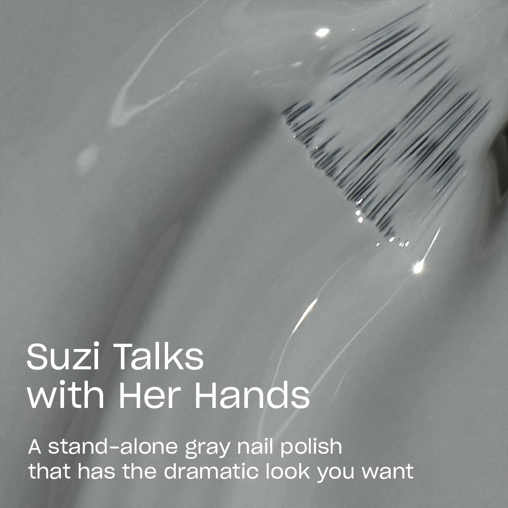 OPI Nail Lacquer Suzi Talks with Her Hands | Opaque Muted Gray Nail Polish