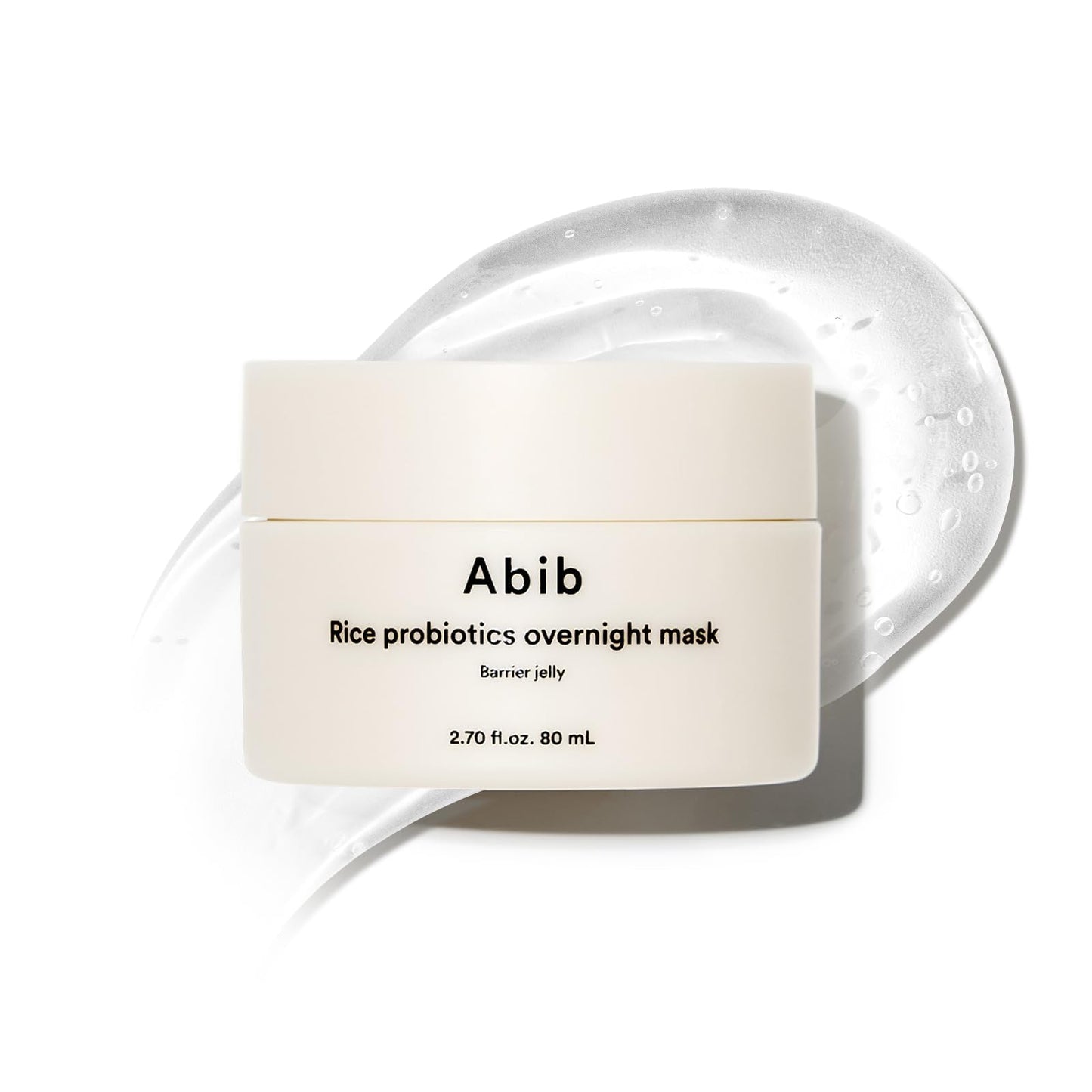 Abib Rice Probiotics Overnight Face Mask Barrier Jelly 2.7 fl oz | Korean Sleeping Mask for Glass