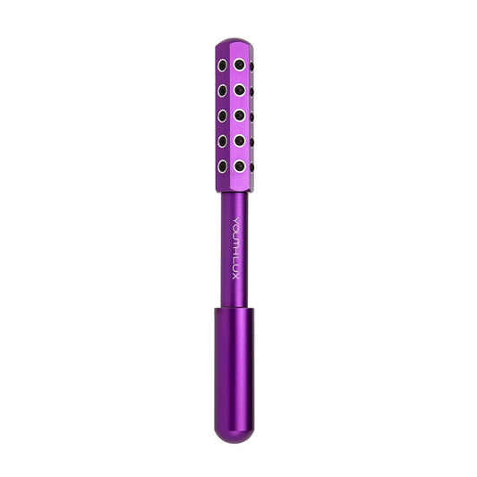 Radiance Roller – Germanium Stone Facial Massage Tool for Lifting, Sculpting, De-Puffing, Glow Boost, Energizing & Cooling Effect (Purple)