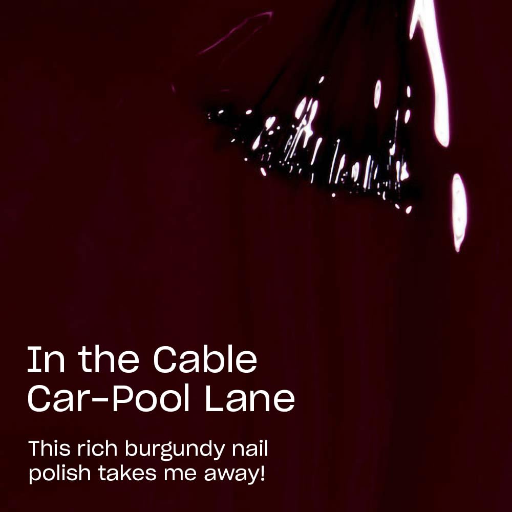 OPI Nail Lacquer In The Cable Car-Pool Lane | Opaque Dark Purple Crème Chip Resistant Nail Polish |
