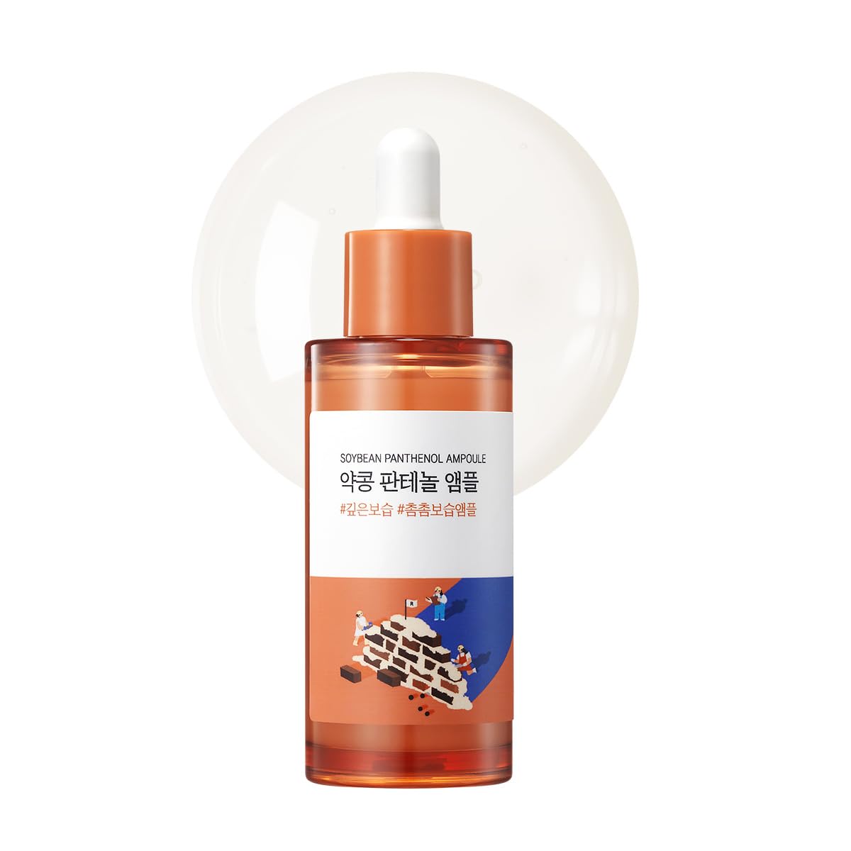 ROUND LAB Soybean Panthenol Ampoule 1.69 Fl Oz, Deep Hydration Serum with Nano Niosome Panthenol
