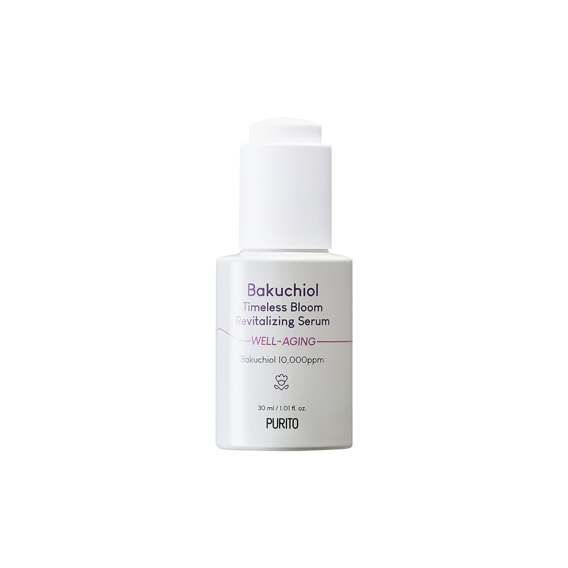 PURITO Bakuchiol Timeless Bloom Revitalizing Serum 30ml / 1.01 fl. oz. Vegan & Cruelty-Free