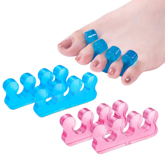 Pedicure Toe Separators for Bunion & Nail Polish Orthopedic Gel Toenail Dividers, Soft Gel Pedicure