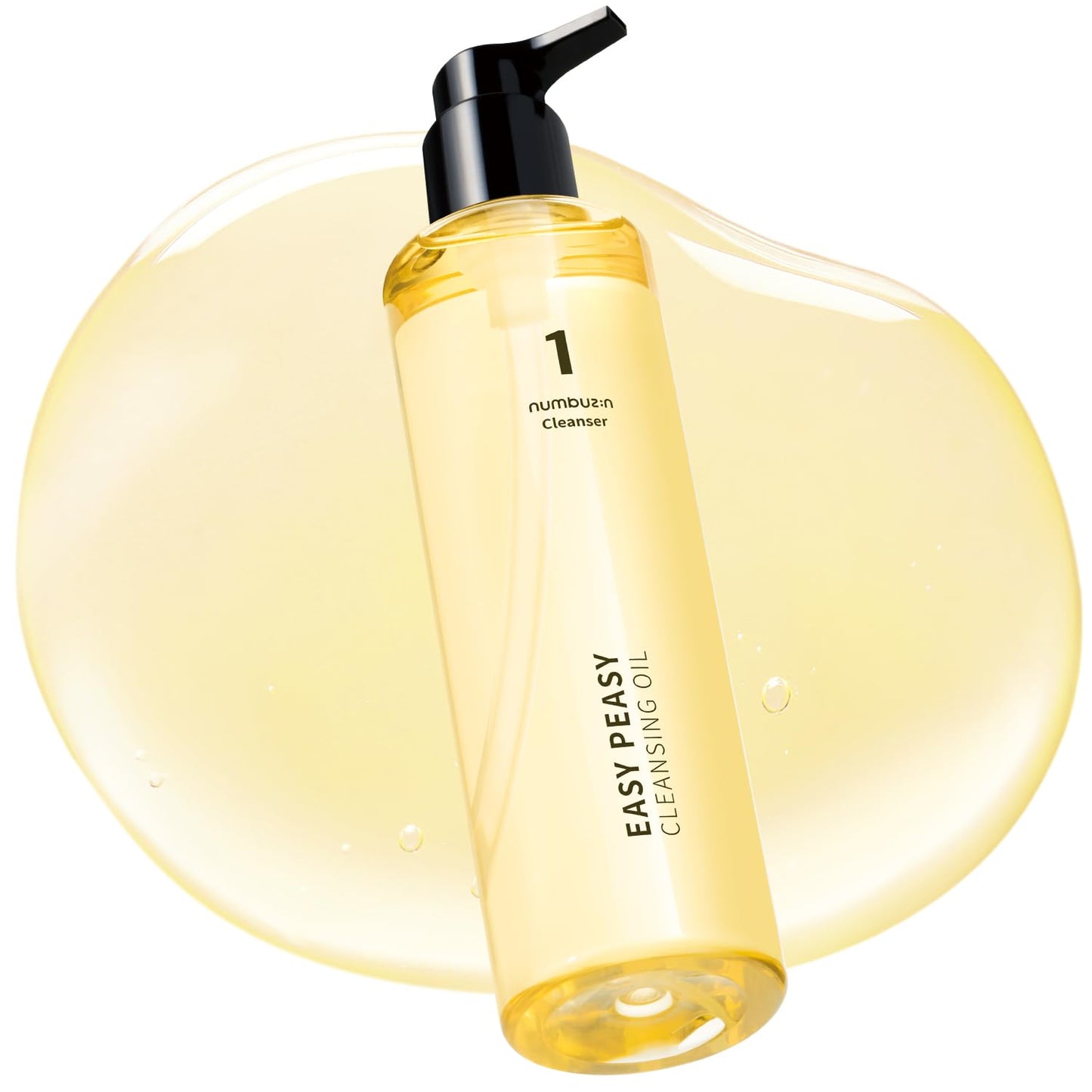 numbuzin No.1 Easy Peasy Cleansing Oil, Lightweight Makeup Remover & Facial Cleanser, Waterproof