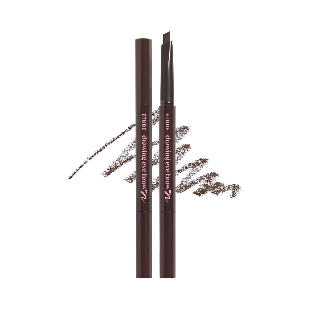 ETUDE Drawing Eye Brow Pro (Dark Brown) Eyebrow Pencil for women, Microblading, Long Lasting, Soft