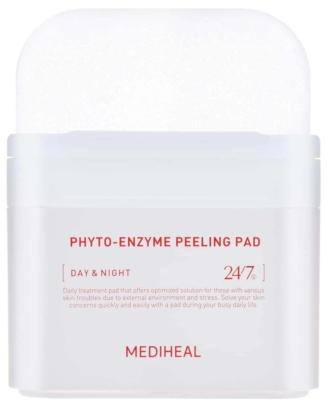 MEDIHEAL Phyto Enzyme Peeling Pad - Vegan Face Resurfacing Gauze Pads with LHA & Papaya Enzym