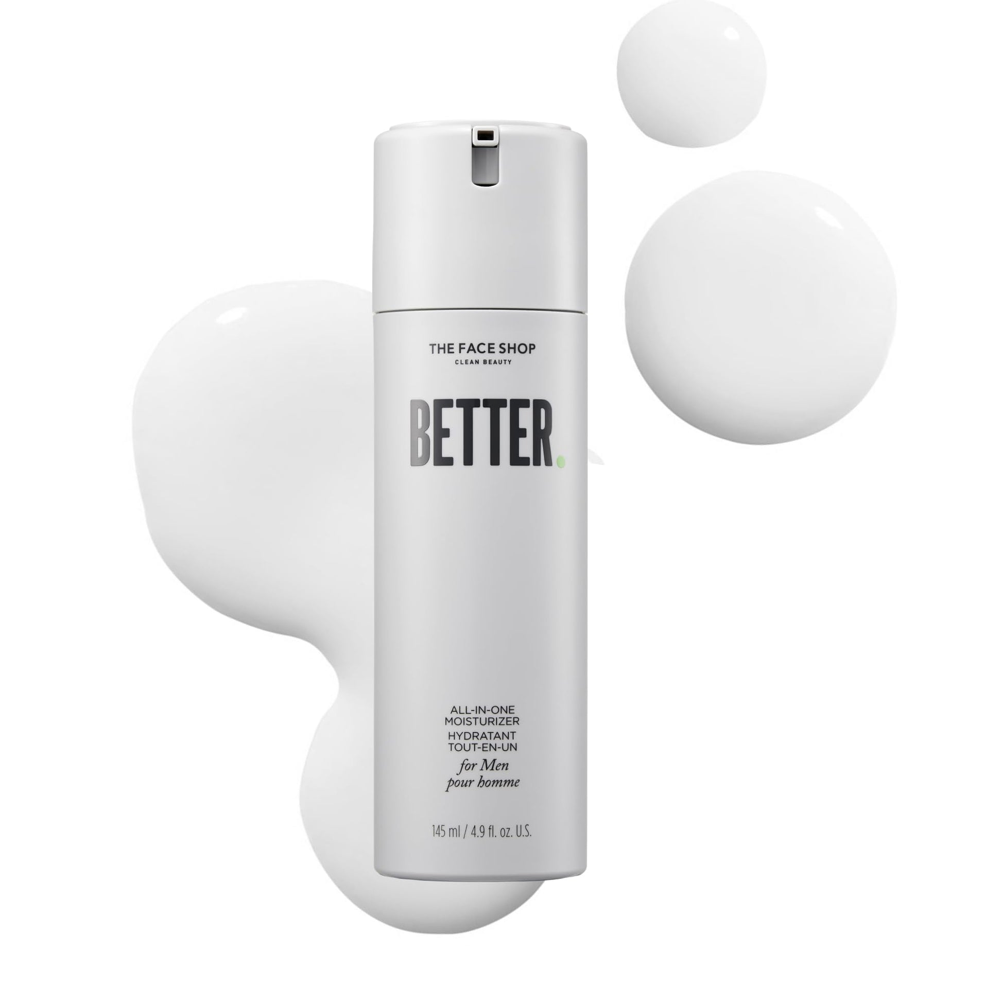 The Face Shop Better All-in-one Men Daily Face Moisturizer, Aftershave with Hyaluronic Acid &