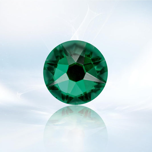 Novani Malachite Green Rhinestones 1440pcs Flat Back Round Rhinestone Style 2088 Sparkly Crystal