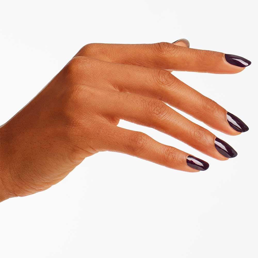 OPI Nail Lacquer Black Cherry Chutney | Opaque Dark Red Pearl Nail Polish
