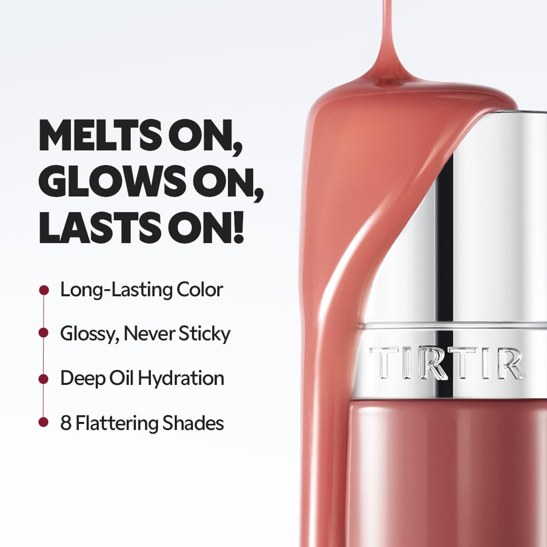 TIRTIR Glow Pop Tinted Lip Oil #07 Toasted Rose | Korean makeup, Weightless Glossy Lip Tint Stain