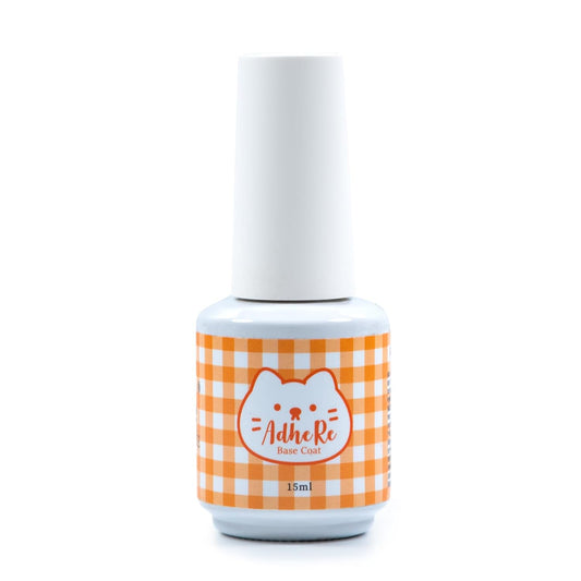 ADHERE Peel Off Gel Base Coat - UV LED Light Peelable Base Gel Polish, 15ml, No Filing Soaking-off
